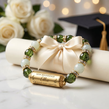 Personalized New Beginnings Encouragement Bracelet Gift Set