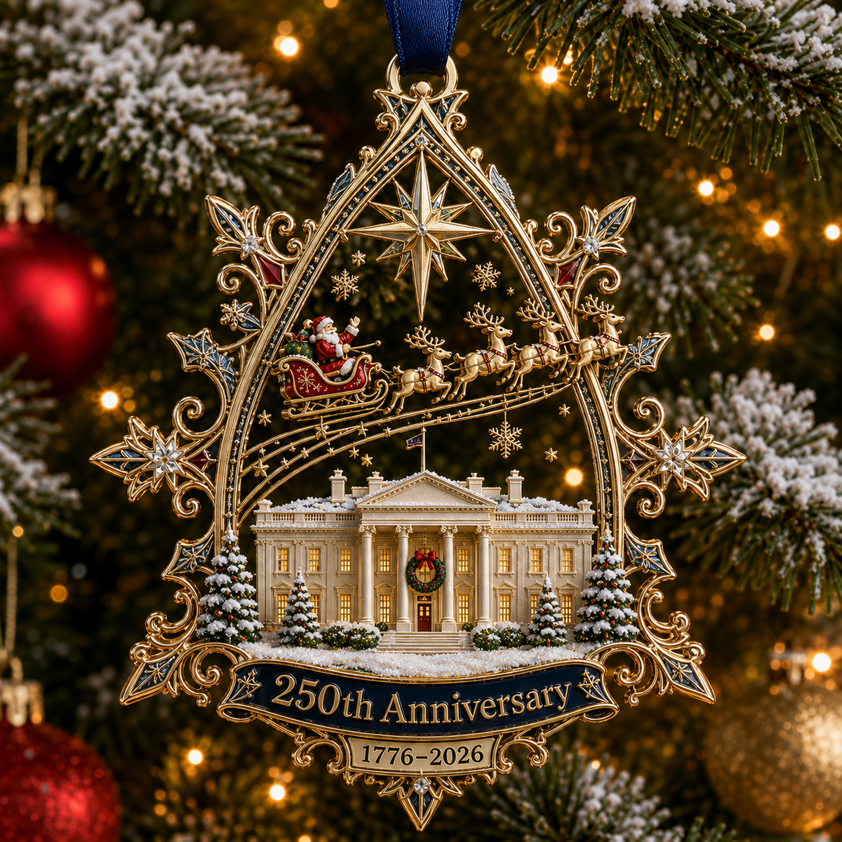 250th Anniversary Heritage Christmas Ornament – A Timeless Tribute to American History (1776–2026)