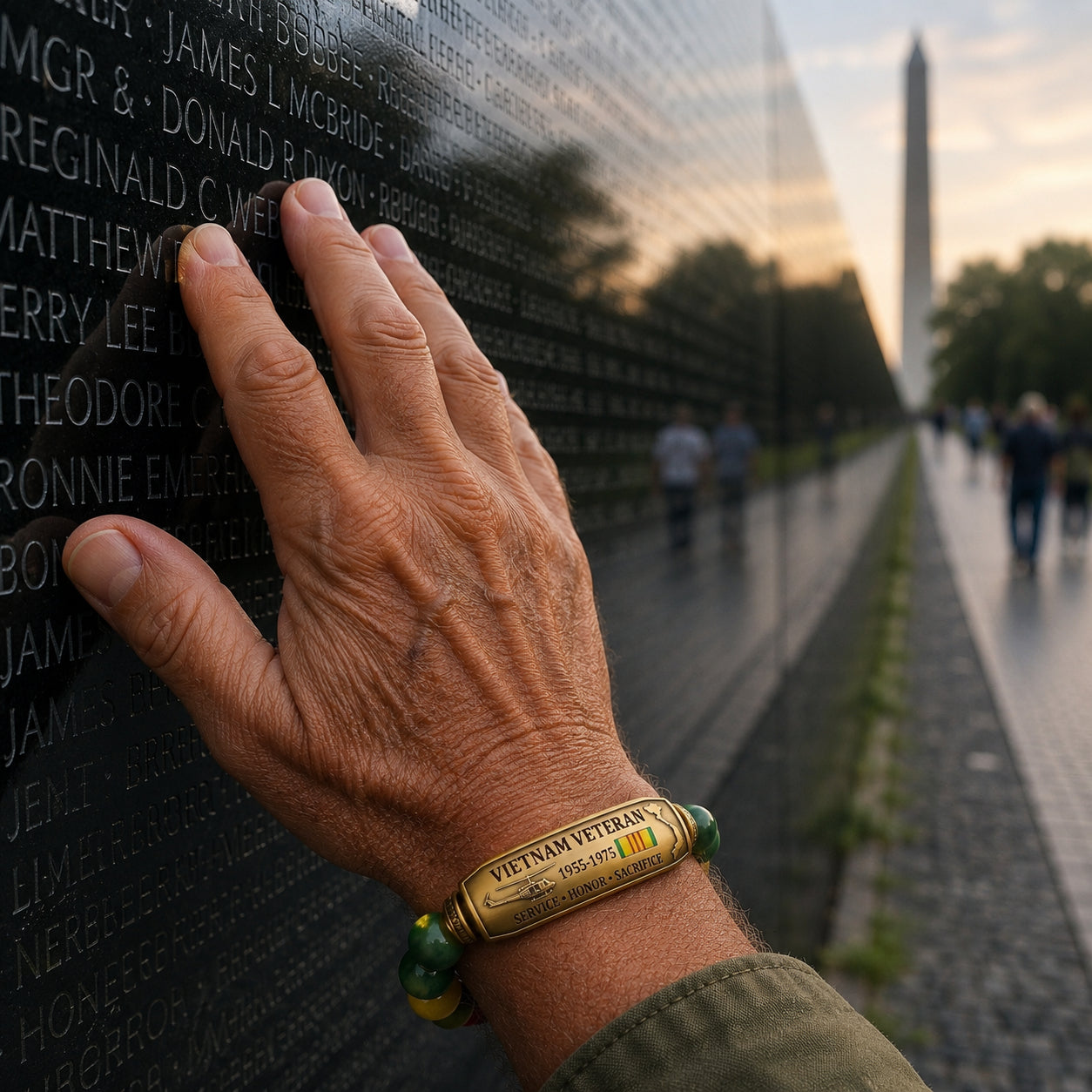 🎖️-Vietnam Veteran Tribute Beaded Bracelet with Giftbox
