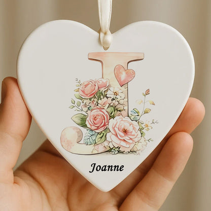 💖 Personalized Heart Ornament-A Little Piece of Love for Mom