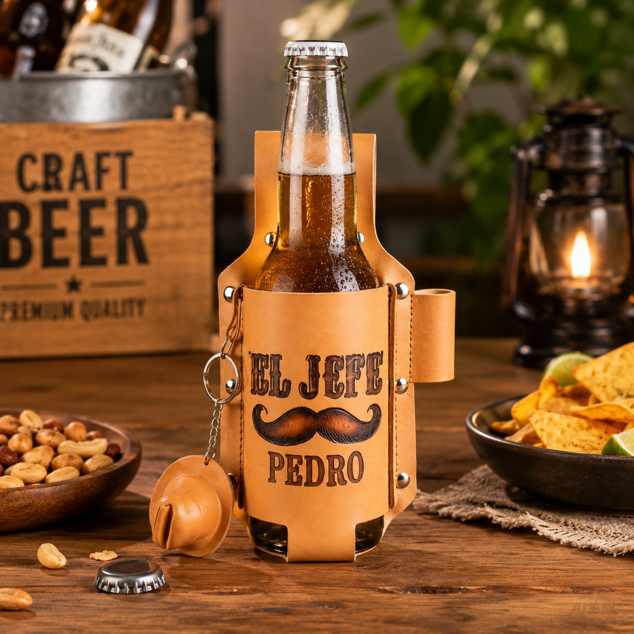 🍻Personalized El Jefe & La Jefa Beverage Holsters