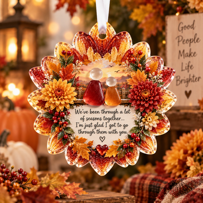 🌸Floral Christmas Ornament – Heartfelt Holiday Keepsake for Loved Ones