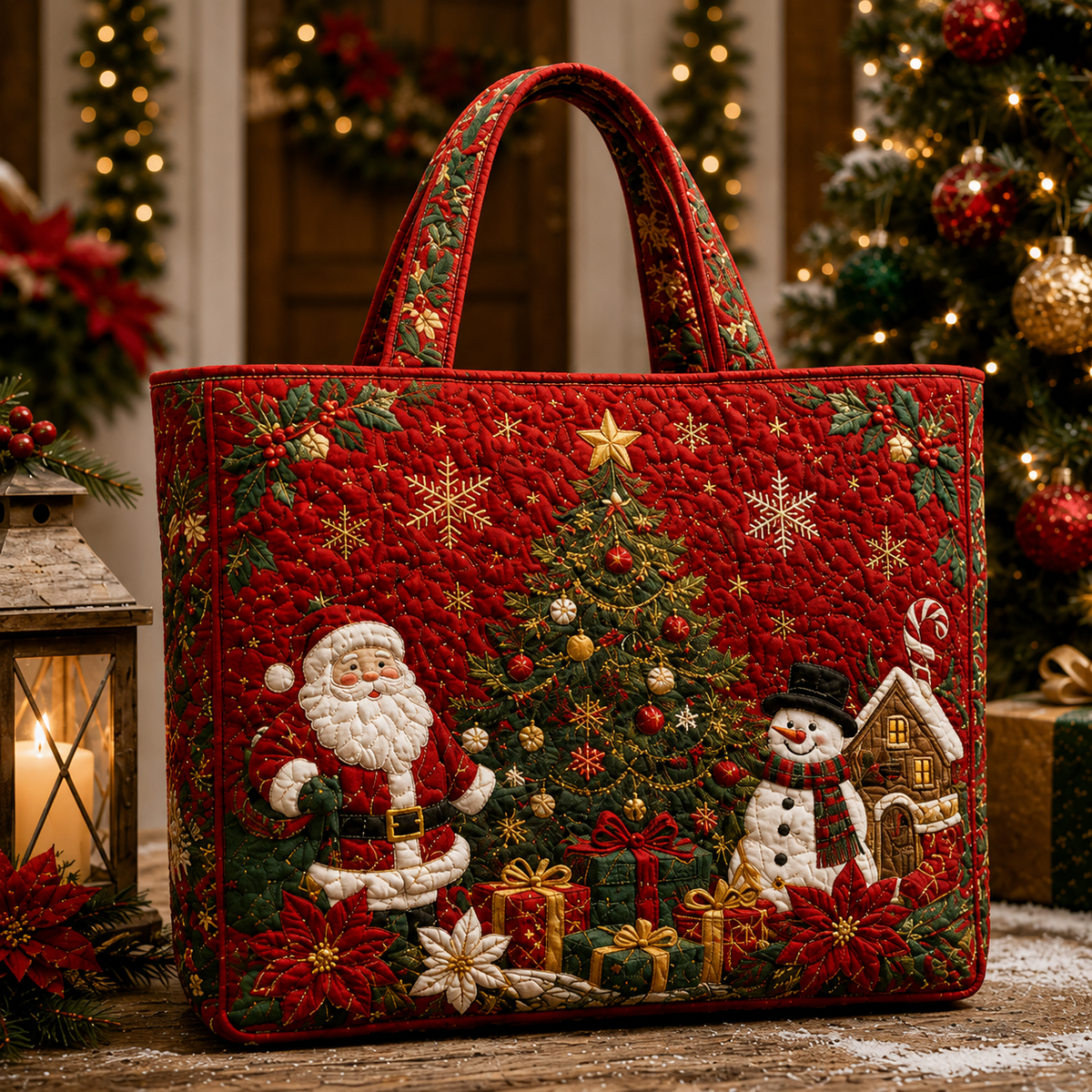 🔥Hot Sale🔥 - 🎄Christmas Quilted Tote Bag