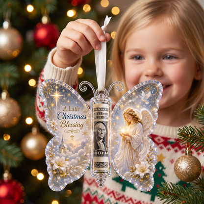 🦋 Butterfly Christmas Money Gift Ornament