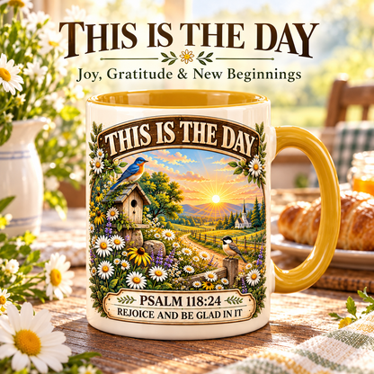 ✝️ Vintage Psalm Bible Verse Christian Coffee Mug