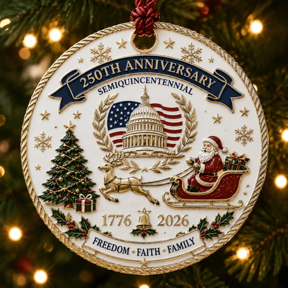 🇺🇸 250th Anniversary Christmas Ornament