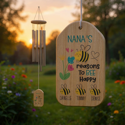 🌼 Mother‘s Day Personalized Wind Chime Gifts For Grandma | Gifts For Nana | Grandparents Gifts | Gift For Grandmother