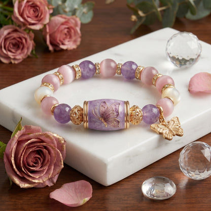 🔥 Limited-time 60% off Graduation Season Sale 🎁🎓 Personalized Graduation Crystal Beaded Bracelet for Her
