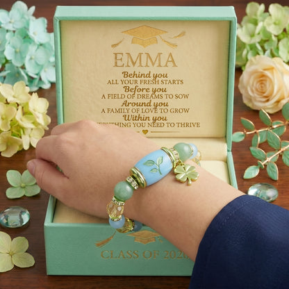 🔥 Limited-time 60% off Graduation Season Sale 🎁🎓 Personalized Graduation Crystal Beaded Bracelet for Her