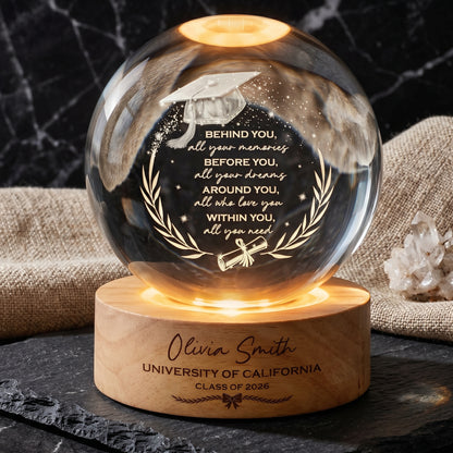 🔥 Limited-time 50% off Graduation Season Sale 🎁Personalized Graduation Crystal Ball Night Light