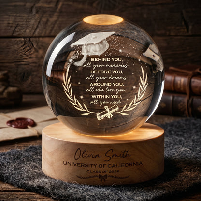 🔥 Limited-time 50% off Graduation Season Sale 🎁Personalized Graduation Crystal Ball Night Light