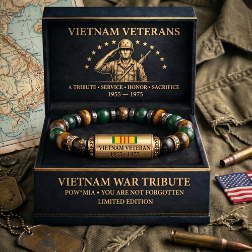 🇻🇳 Vietnam War Veteran Tribute Bracelet – Limited Edition