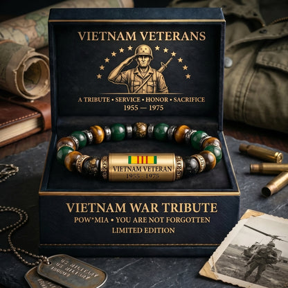 🇻🇳 Vietnam War Veteran Tribute Bracelet – Limited Edition