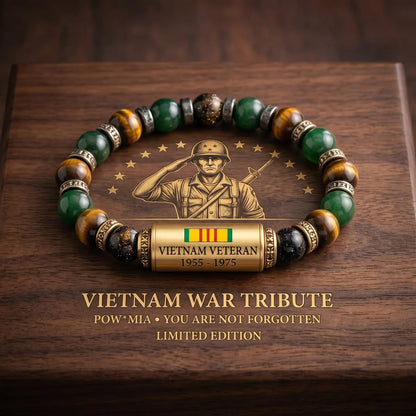 🇻🇳 Vietnam War Veteran Tribute Bracelet – Limited Edition