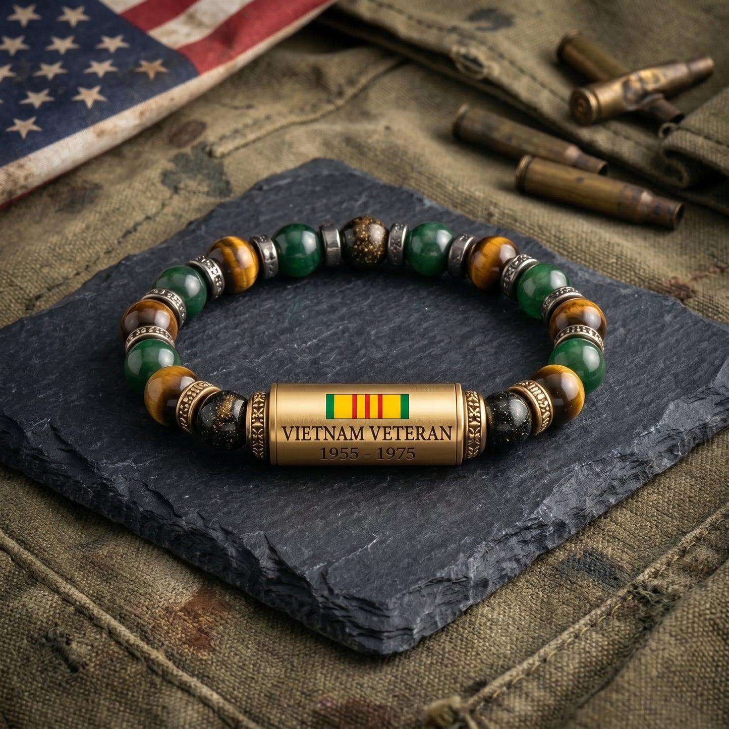 🇻🇳 Vietnam War Veteran Tribute Bracelet – Limited Edition