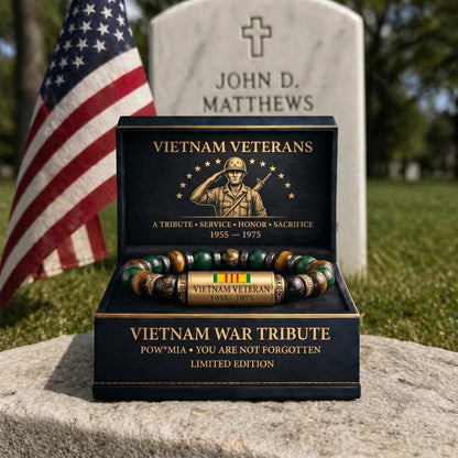 🇻🇳 Vietnam War Veteran Tribute Bracelet – Limited Edition
