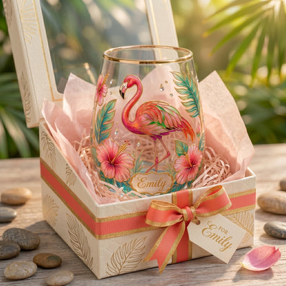 🦋🌼 Personalized Monarch Butterfly Glass Cup