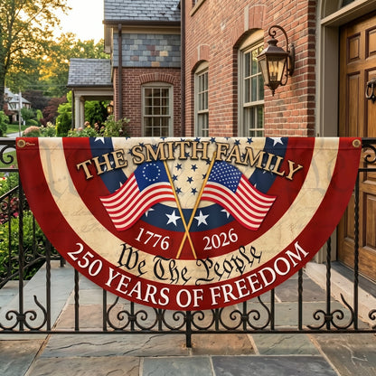 Personalized 250th Anniversary "We The People" Patriotic Banner