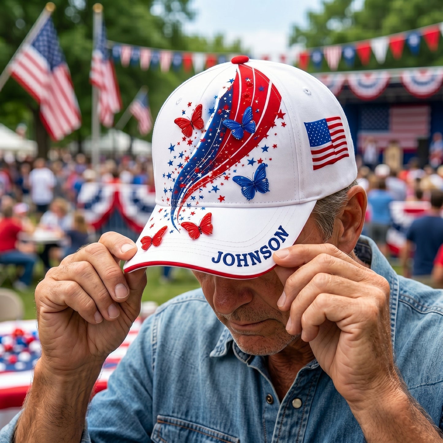 🦋 Personalized Unisex American 250th Anniversary Hat
