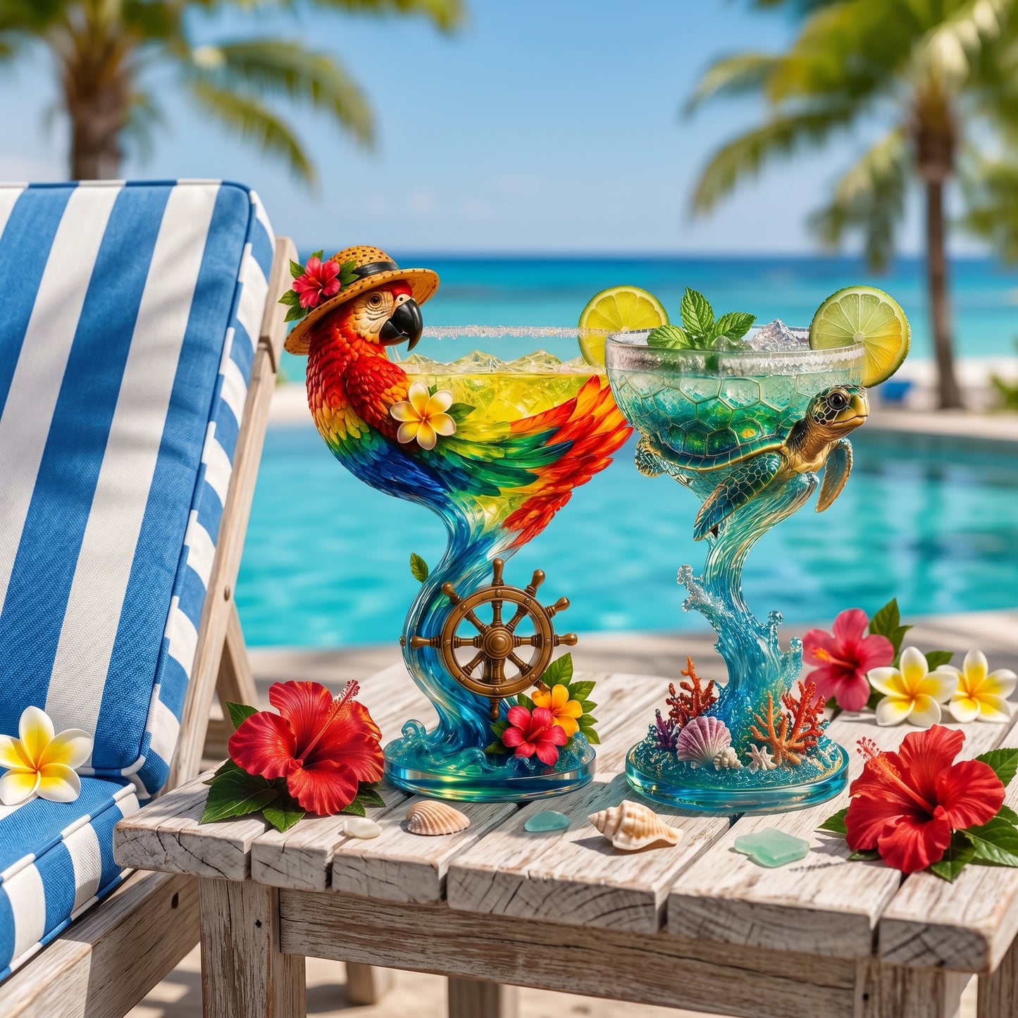 🌴 Tropical Animal Goblet – Your 24/7 Island Escape in a Glass 🍹