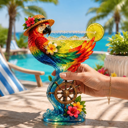 🌴 Tropical Animal Goblet – Your 24/7 Island Escape in a Glass 🍹