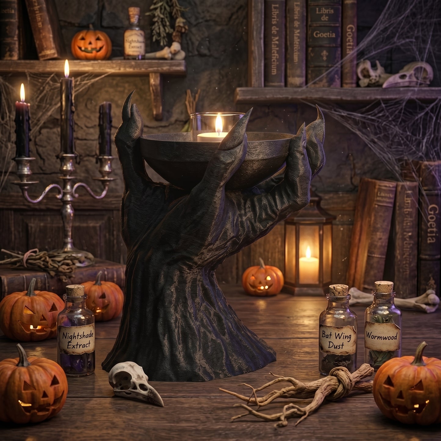 Monster Claw Candle Holder – Gothic Halloween Decor