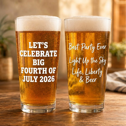 🍻 2026 Semiquincentennial Beer Glasses – Celebrate 250 Years of Freedom in Style