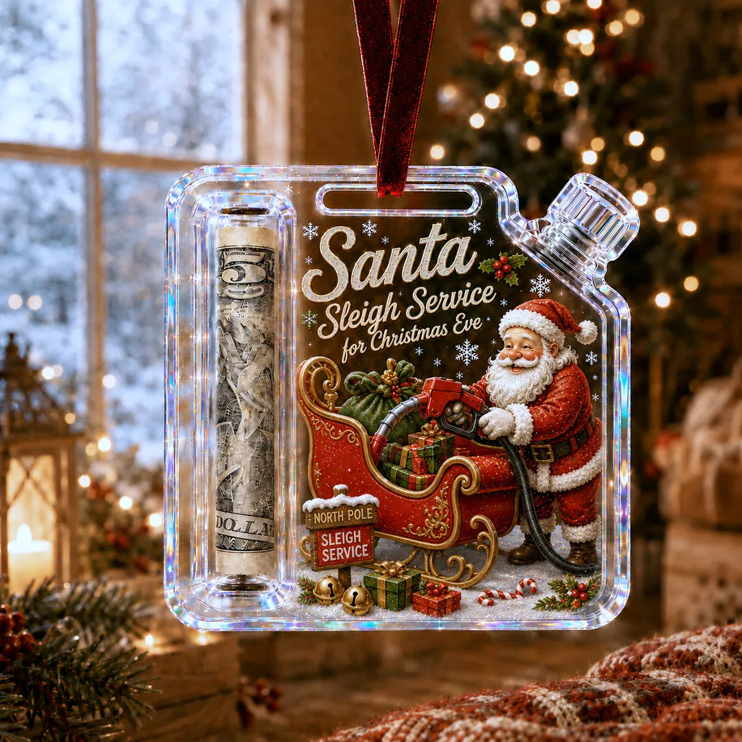 Christmas Fuel-Up Cash Gift Ornament
