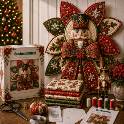 🧵Christmas Quilt Bow DIY Sewing Kit