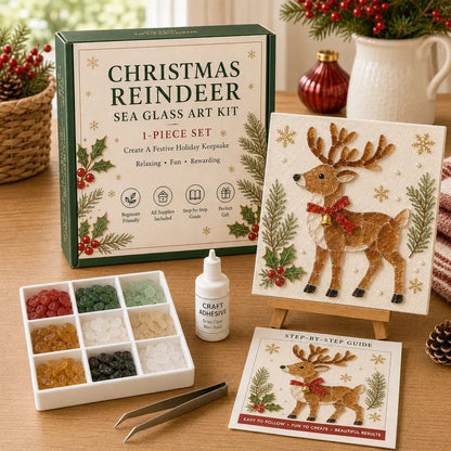 🎄🎄Beginner-Friendly DIY Christmas Sea Glass Art Kit