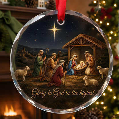 Jesus Nativity Story Christmas Ornament Set