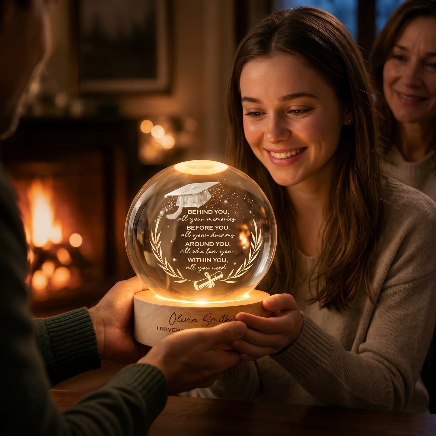 🔥 Limited-time 50% off Graduation Season Sale 🎁Personalized Graduation Crystal Ball Night Light
