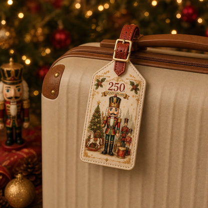 Personalized 250th Anniversary Christmas Passport Holder & Luggage Tag Gift