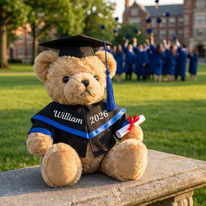 🎓 Personalized 2026 Graduation Teddy Bear – Custom Embroidered Name & Year Keepsake Gift 🧸