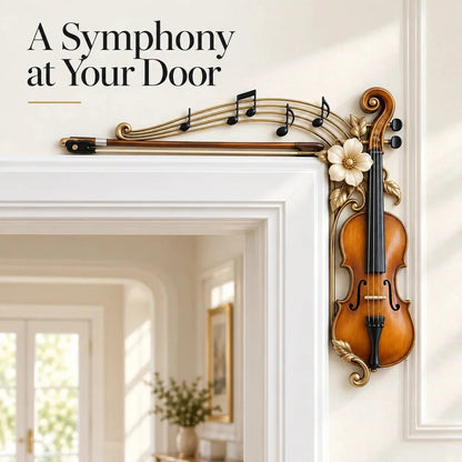🎻 Violin & Music Notes Door Topper | Musical Wall Accent