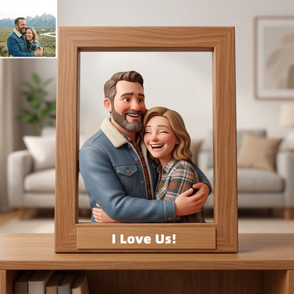 Personalized Photo Frame - Gift For Couple, Wife, Husband, Boyfriend, Girlfriend, Family, Pet