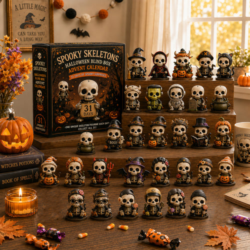 💀Spooky Skeletons Halloween Advent Calendar – 31 Days of Creepy Cute Surprises!
