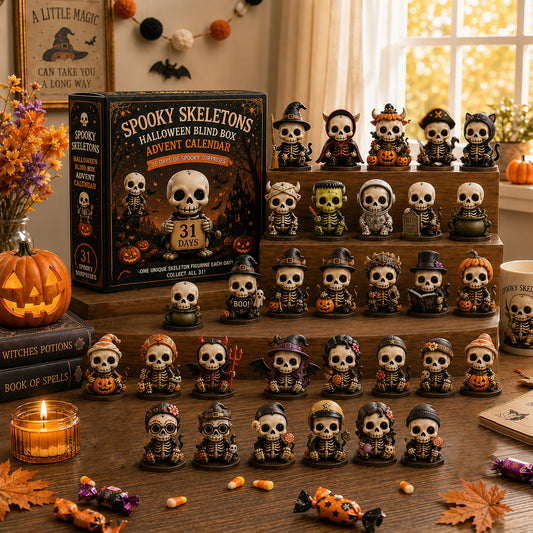 💀Spooky Skeletons Halloween Advent Calendar – 31 Days of Creepy Cute Surprises!