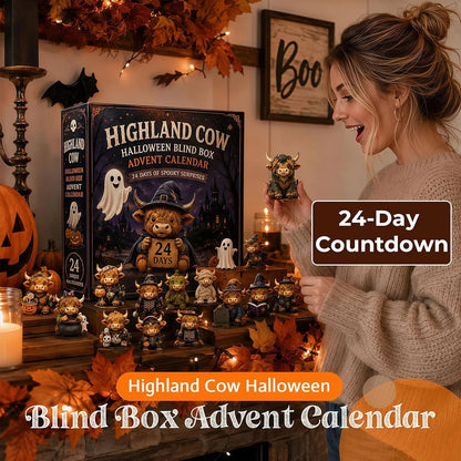 2026 Highland Cow Halloween Countdown Calendar