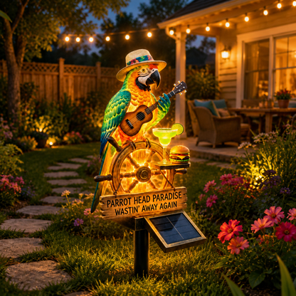 🌴 "Tropical State of Mind" Solar-Powered Parrot  Light – Your 24/7 Vacation Mode, Activated 🌅