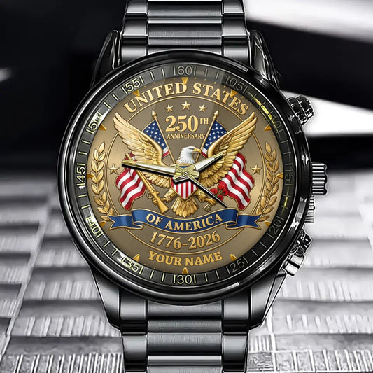 United States 250th Anniversary Personalized Watch