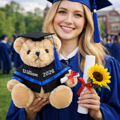 🎓 Personalized 2026 Graduation Teddy Bear – Custom Embroidered Name & Year Keepsake Gift 🧸