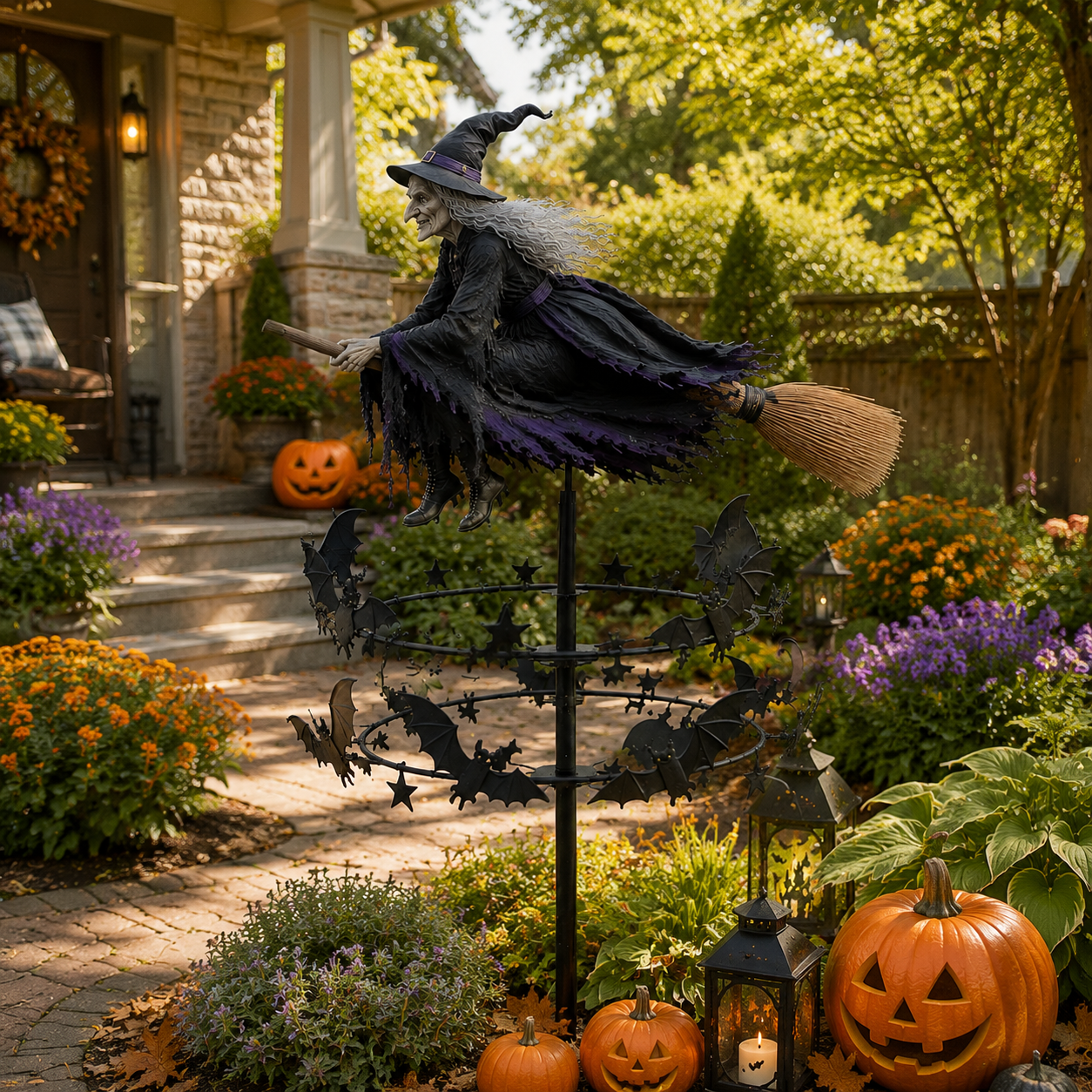 The Enchanted Witch Garden Wind Spinner