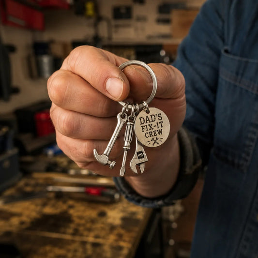 Dad’s Fix-It Crew Tool Keychain