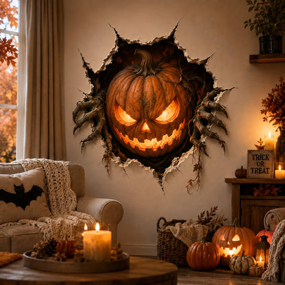 Halloween Break-In 3D Wall Decals