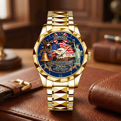 Personalized United States 250th Anniversary Watch