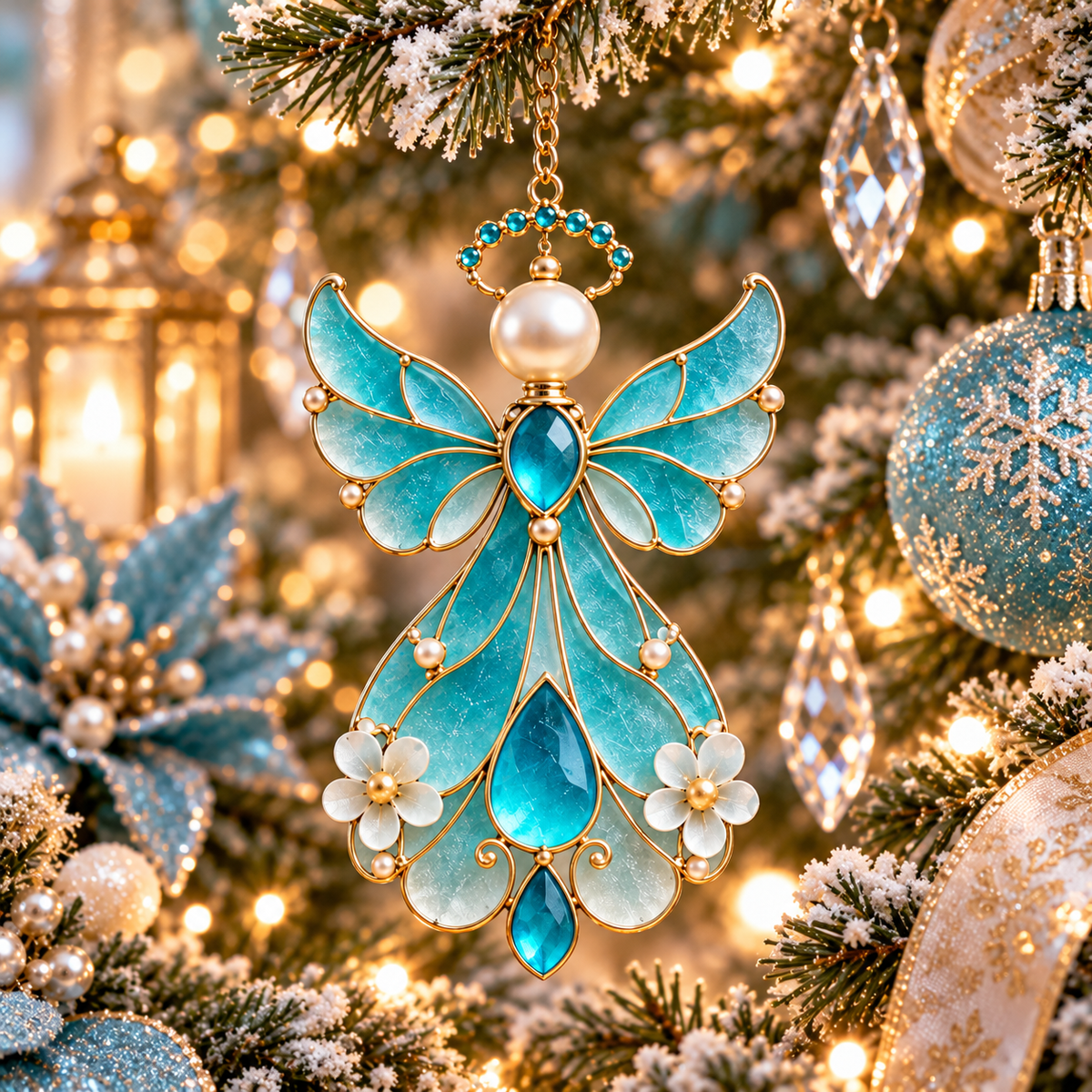 Birth Month Angel Christmas Ornaments – 12 Birthstone Colors