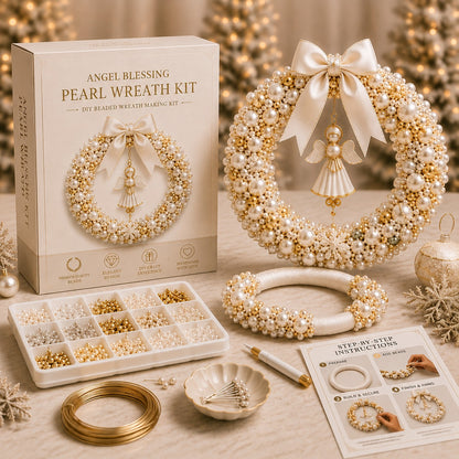 DIY Pearl Wreath Making Kit – Handmade Beaded Holiday Decor