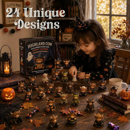 2026 Highland Cow Halloween Countdown Calendar
