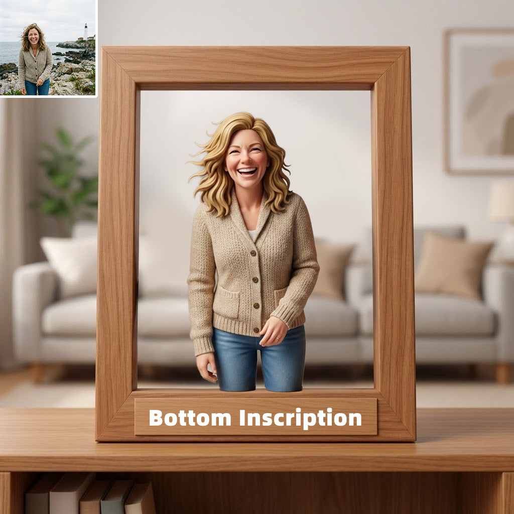 Personalized Photo Frame - Gift For Couple, Wife, Husband, Boyfriend, Girlfriend, Family, Pet